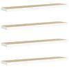 vidaXL &Eacute;tag&egrave;res flottantes 4 pcs ch&ecirc;ne et blanc 120x23,5x3,8 cm MDF