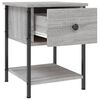 vidaXL Table de chevet sonoma gris 34x35,5x45 cm bois d'ingénierie
