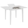 vidaXL Table &agrave; manger extensible Blanc (80-120)x80x74 cm MDF