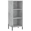 vidaXL Buffet haut Gris b&eacute;ton 34,5x34x180 cm Bois d'ing&eacute;nierie
