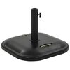 vidaXL Socle de parasol Noir B&eacute;ton Carr&eacute; 25 kg