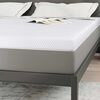 vidaXL Surmatelas Blanc 200 x 200 cm Tissu Jacquard