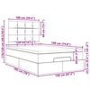 vidaXL Cadre de lit ottoman avec matelas gris clair 120x190 cm velours