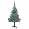vidaXL Arbre de No&euml;l artificiel floconn&eacute; de neige avec lumi&egrave;re LED