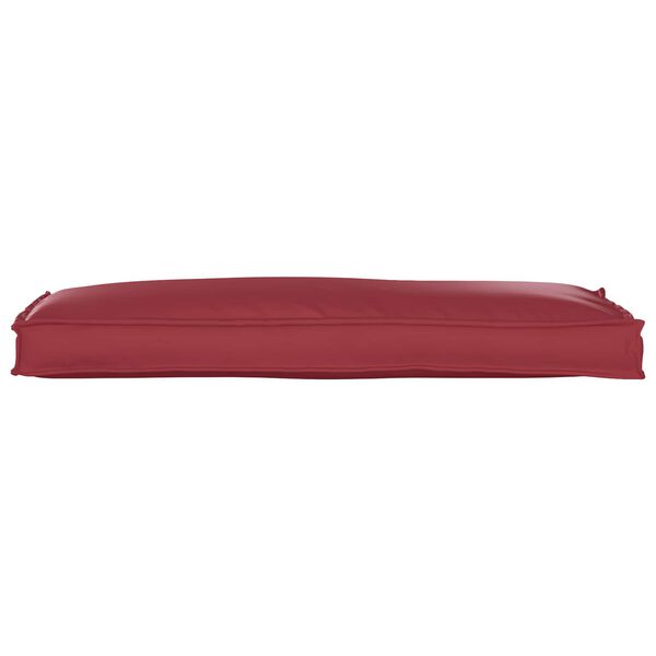 vidaXL Coussin pour banc de palette Bordeaux 110 x 40 x 8 cm