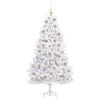vidaXL Sapin de No&euml;l Artificiel &agrave; Branches Articul&eacute;es Blanc 180 cm