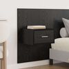 vidaXL T&ecirc;te de lit avec armoire 3 pcs Ch&ecirc;ne noir Bois d'ing&eacute;nierie