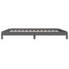 vidaXL Lit empilable sans matelas gris 75x190 cm bois de pin massif