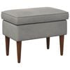 vidaXL Pouf Gris clair 55 x 35 x 41 cm Velours