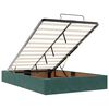 vidaXL Lit ottoman avec matelas vert fonc&eacute; 120x190 cm velours