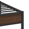vidaXL Cadre de lit sans matelas ch&ecirc;ne marron 100x200 cm