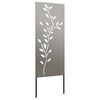 vidaXL &Eacute;cran de confidentialit&eacute; de jardin Floral Rouill&eacute; 50 x 140 cm