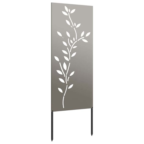 vidaXL &Eacute;cran de confidentialit&eacute; de jardin Floral Rouill&eacute; 50 x 140 cm