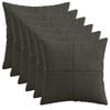 vidaXL Housse de coussin 6 pc ALMELO Anthracite 30 x 30 cm