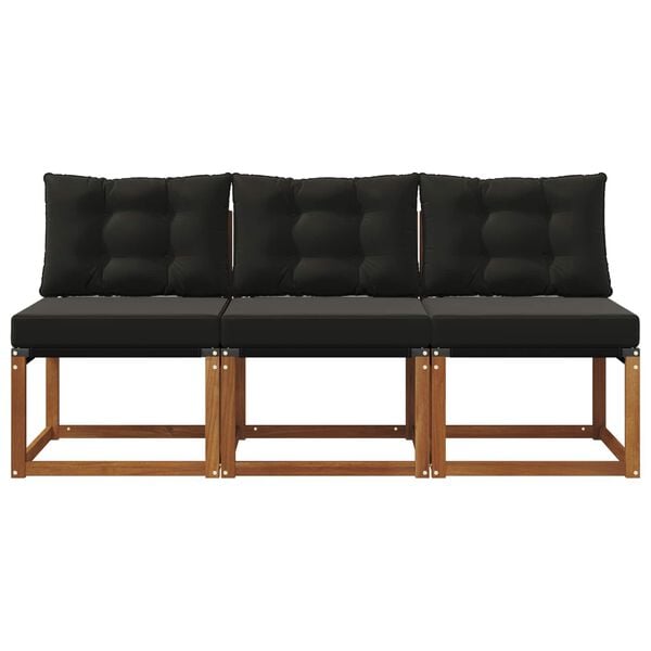 vidaXL 3 Pi&egrave;ce Canap&eacute; du milieu ext&eacute;rieur