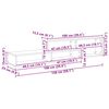 vidaXL SupportmuralpourTV 150x25x28,5cm Bois d'ing&eacute;nierie