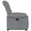 vidaXL Fauteuil inclinable Gris clair Tissu