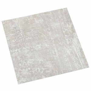 vidaXL Lattes de rev&ecirc;tement de sol autocollantes Gris clair