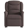 vidaXL Fauteuil inclinable &eacute;lectrique marron fonc&eacute; tissu