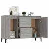 vidaXL Buffet Sonoma gris 102x35x70 cm Bois d'ing&eacute;nierie