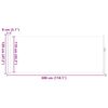 vidaXL Auvent lat&eacute;ral r&eacute;tractable 120 x 300 cm Rouge