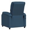 vidaXL Fauteuil de massage Bleu Tissu