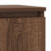 vidaXL Buffet avec tiroir ch&ecirc;ne brun 71x35x84 cm bois d'ing&eacute;nierie