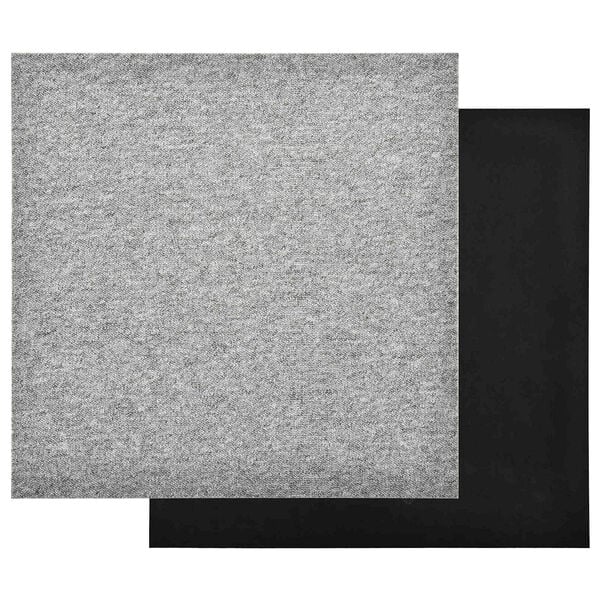 vidaXL Tapis 20 pcs Gris clair 50 x 50 cm 100% Polypropyl&egrave;ne