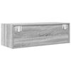vidaXL Meuble TV sonoma gris 80x31x25,5 cm bois d'ing&eacute;nierie