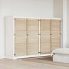 vidaXL Porte de Cabinet avec porte 4 pcs Naturel 140.5 x 2 x 59.5 cm