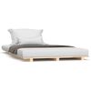 vidaXL Cadre de lit sans matelas 75x190 cm bois de pin massif