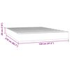 vidaXL Matelas de lit &agrave; ressorts ensach&eacute;s 120x210x20 cm velours