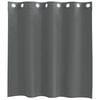 vidaXL Rideaux en voile avec &oelig;illets 2 pcs gris fonc&eacute; 140x140 cm