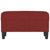 vidaXL Banc Rouge bordeaux 70x35x41 cm Tissu