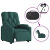 vidaXL Fauteuil inclinable &eacute;lectrique Vert fonc&eacute; Tissu