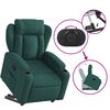 vidaXL Fauteuil inclinable vert foncé tissu