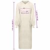 vidaXL Sweat &agrave; capuche couverture KINN Cr&egrave;me XXL Coton