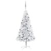 vidaXL Arbre de Noël artificiel pré-éclairé/boules argenté 150 cm PET
