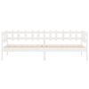 vidaXL Lit de jour sans matelas blanc 80x200 cm bois de pin massif