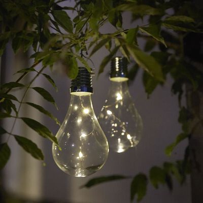 Luxform Lampe LED solaire de jardin 12 pcs Transparent 95220