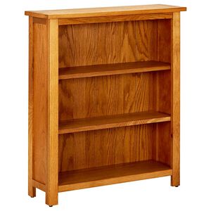 vidaXL Biblioth&egrave;que &agrave; 3 &eacute;tag&egrave;res 70 x 22,5 x 82cm Bois de ch&ecirc;ne massif