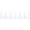 vidaXL Panier de gabion en forme de U avec 7 poteaux Fer 740x20x200 cm