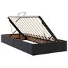 vidaXL Lit avec rangement et matelas avec matelas Noir 200 x 200 cm