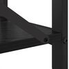 vidaXL &Eacute;tag&egrave;re Ch&ecirc;ne noir 80 x 30 x 85 cm Bois d'ing&eacute;nierie