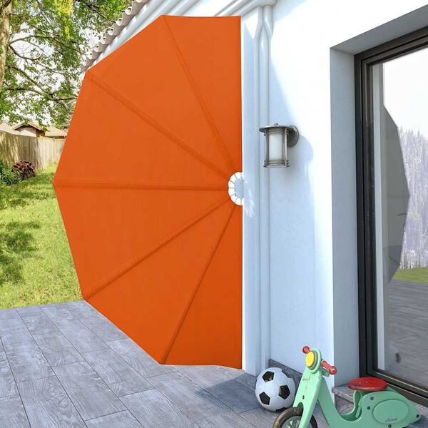 vidaXL Auvent lat&eacute;ral pliable de terrasse Terre cuite 160 cm