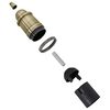 vidaXL Douilles de lampe 2 pcs bronze E27