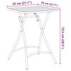vidaXL Table de Jardin Vert foncé 55 x 55 x 73 cm