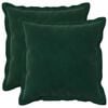 vidaXL Coussin avec oreiller HOUTEN 2 pc Vert fonc&eacute; Fl&oslash;jl