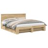 vidaXL Cadre de lit Ch&ecirc;ne Sonoma 180 x 200 cm Bois d'ing&eacute;nierie