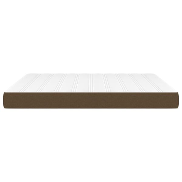vidaXL Matelas de lit à ressorts ensachés Marron foncé 180x200x20 cm